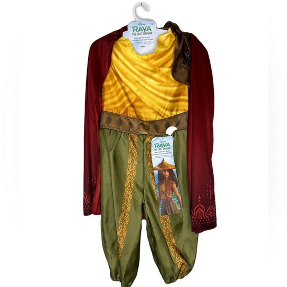 Disney's Raya and the Last‎ Dragon Warrior Adventure Outfit Costume with Cape